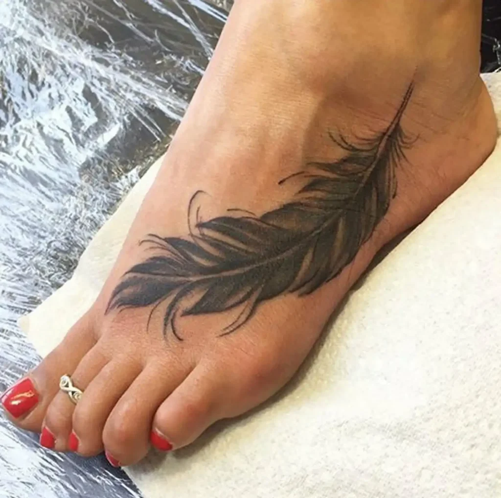 Beautiful ankle tattoo design for women
