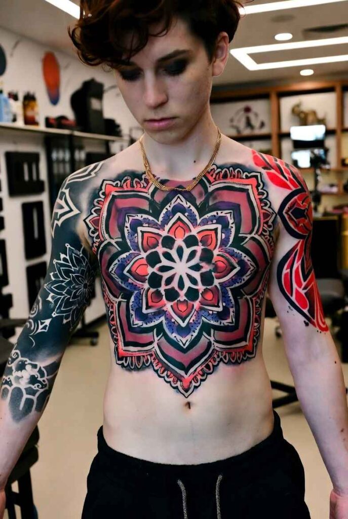 Beautiful Mandala tattoo design symbolizing balance and spirituality