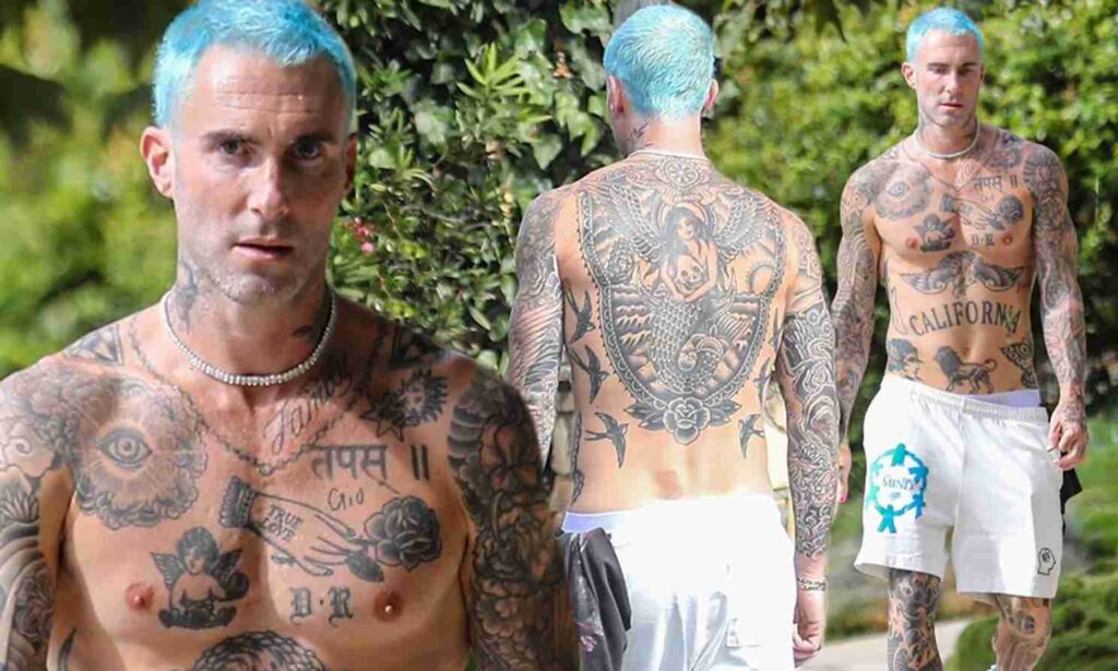 Memorial tattoo design on the back with detailed artwork