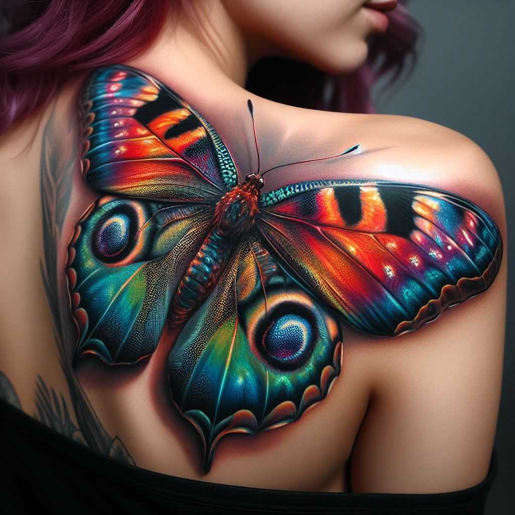 3D Butterfly Tattoo