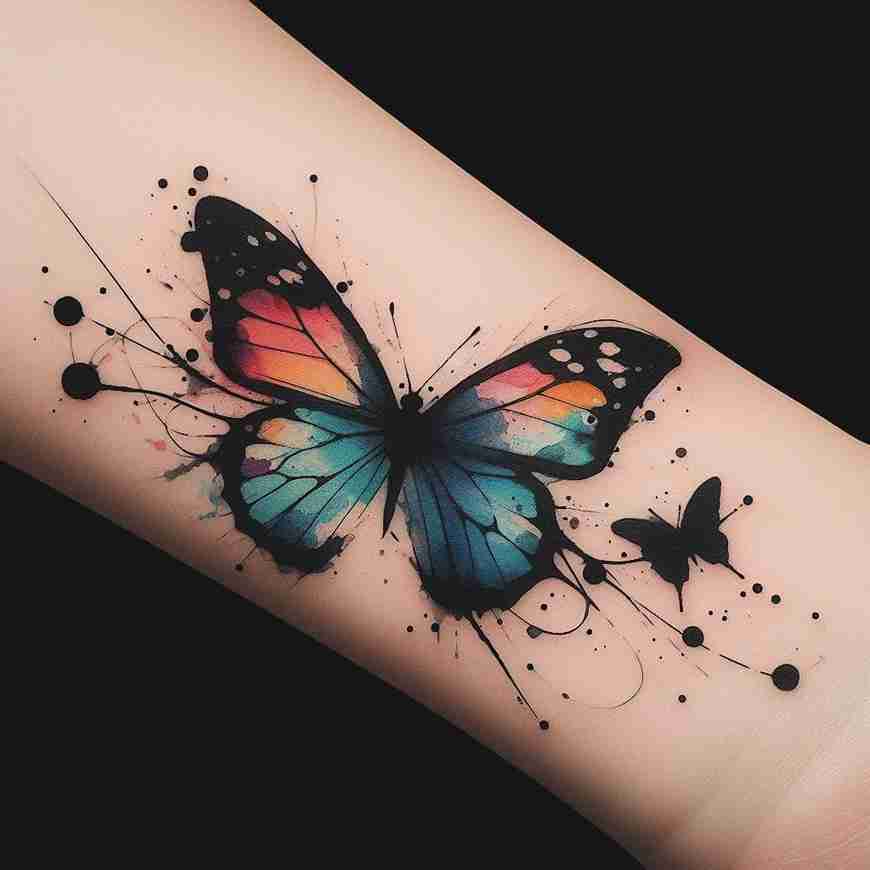 3D Butterfly Tattoo